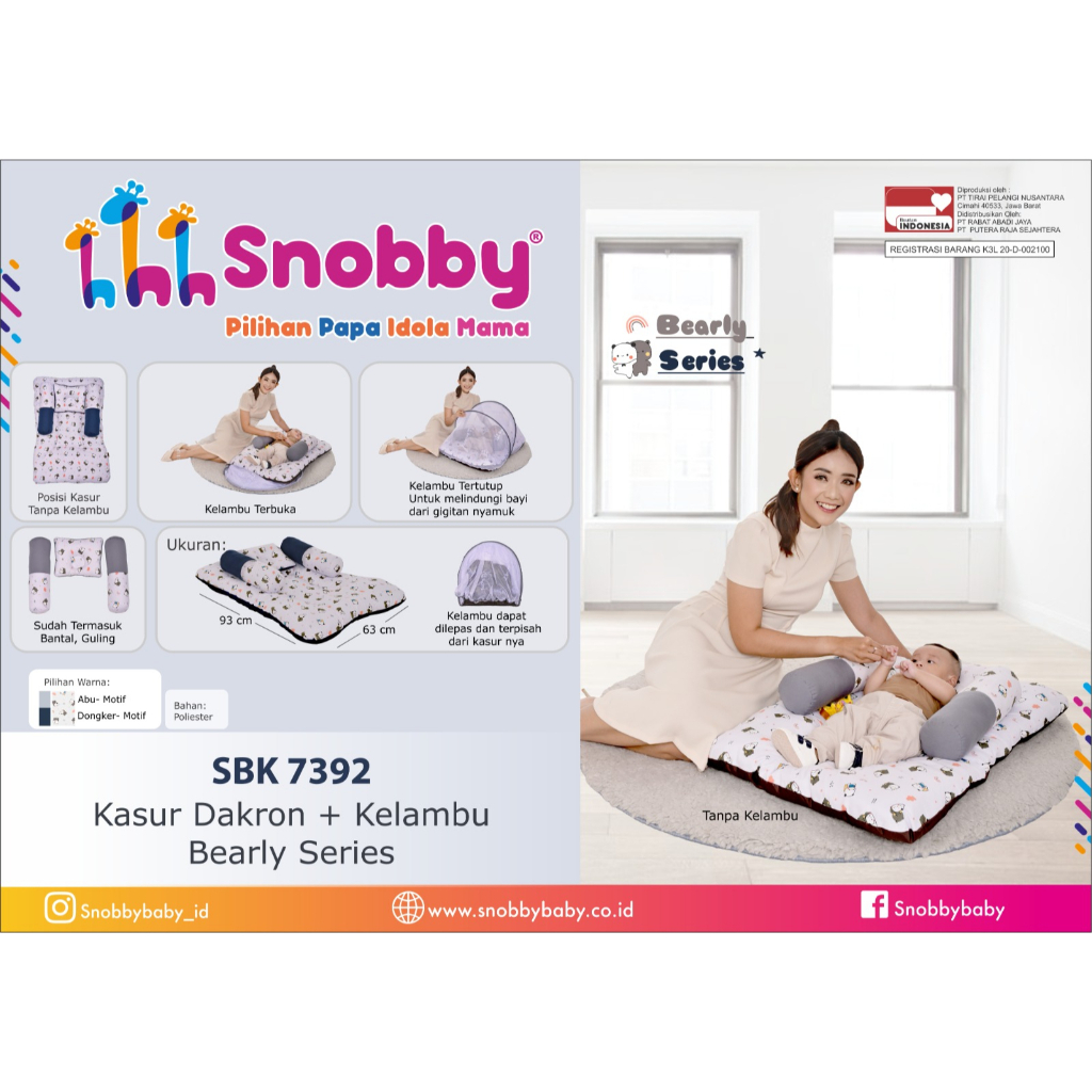Snobby Kasur Dakron Bearly Series - SBK7392 | Kasur Lipat
