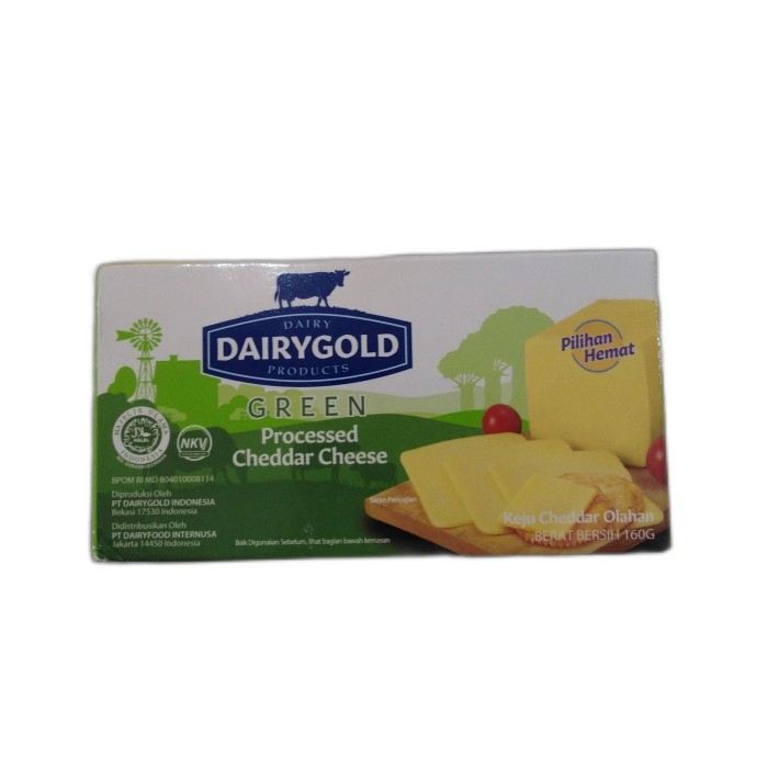 

Keju Dairygold GREEN Cheddar Cheese 160g