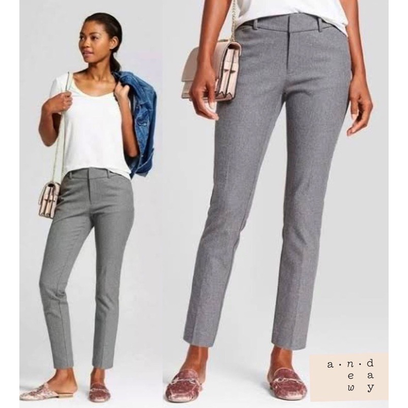 Celana kerja wanita / A NEW DAY slim fit ankle pants (heathered grey)