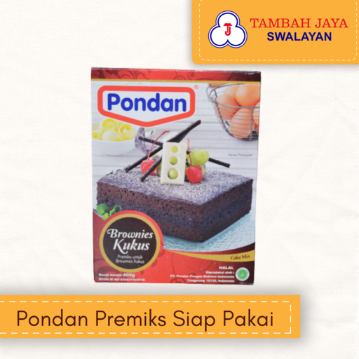 

Pondan Premiks Kue Siap Pakai 400gr - Brownies Kukus