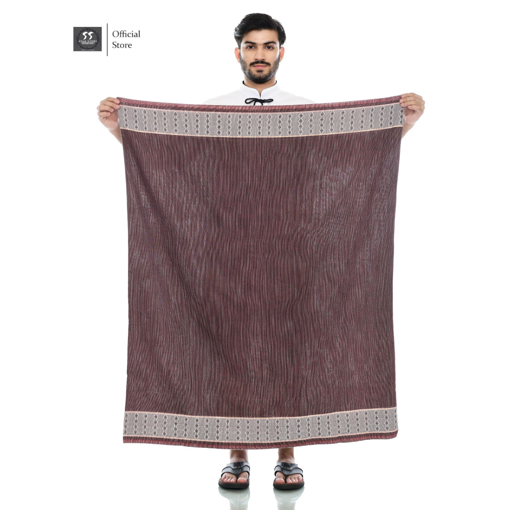 Sarung Dobbi Rayon Corak Hujan Traveling Pouch Sarung Full Dobbi Nusantara