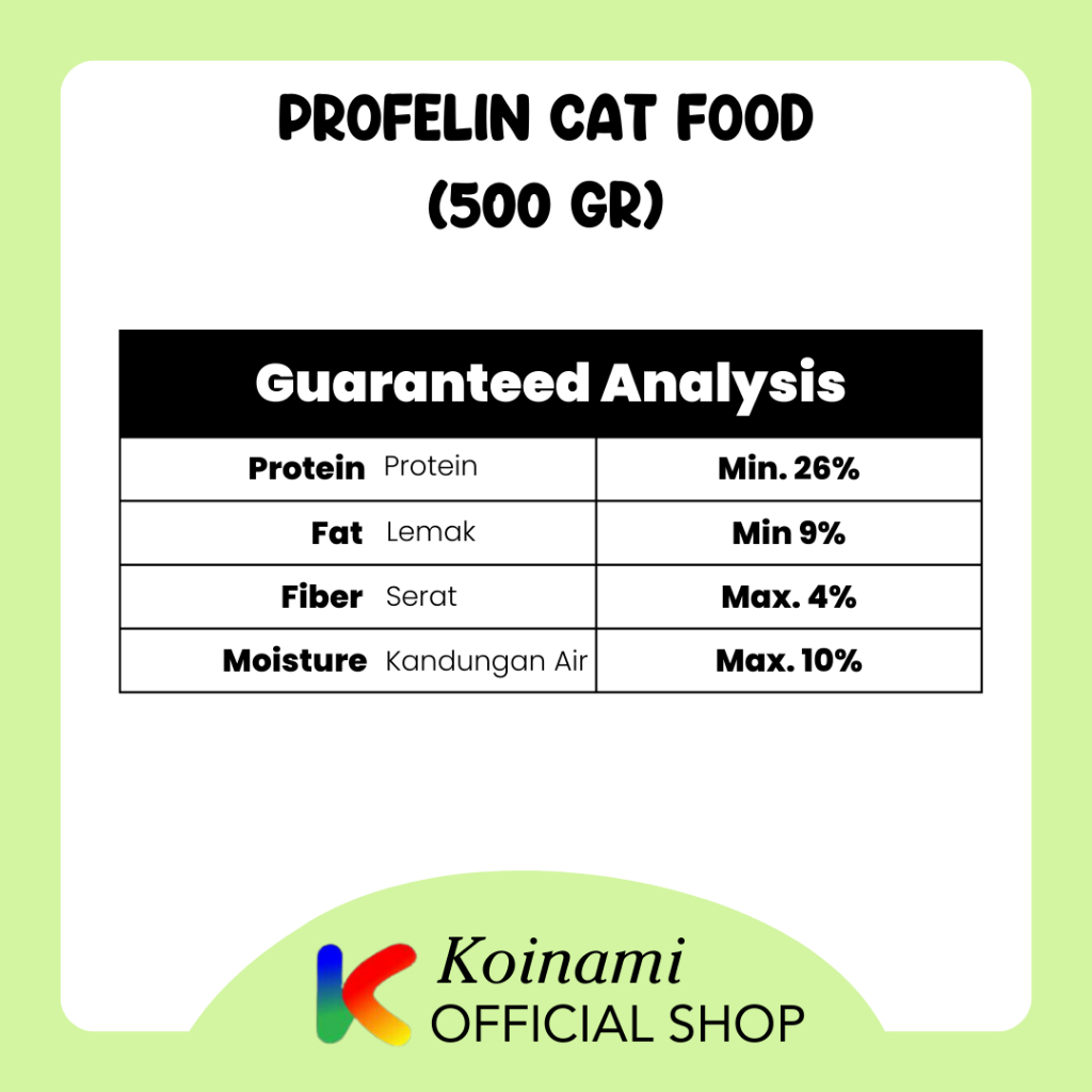 PROFELIN 500gr / makanan kucing / hewan / cat food / dray food / cat / pet