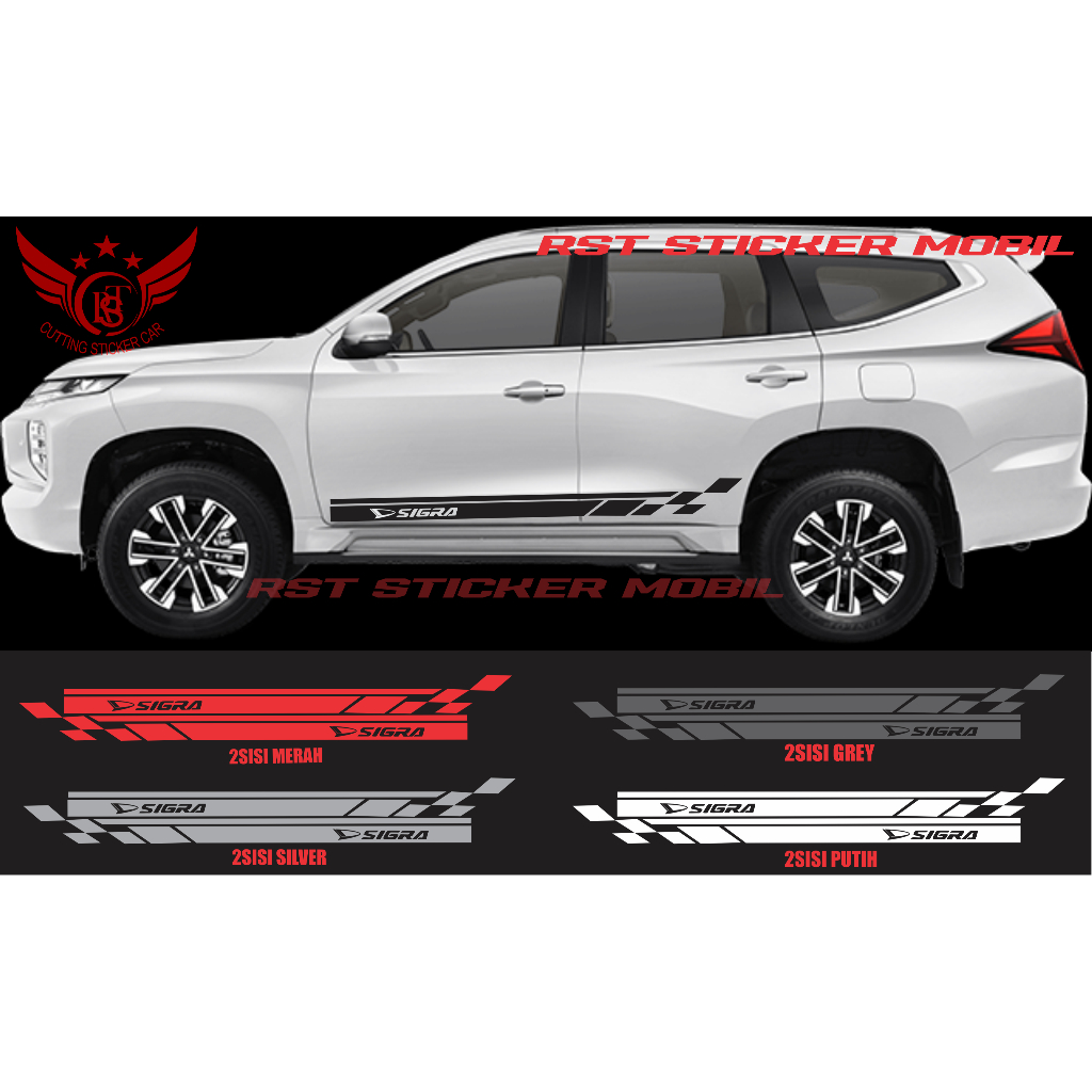 new sticker mobil sigra cutting sticker mobil daihatsu sigra terbaru