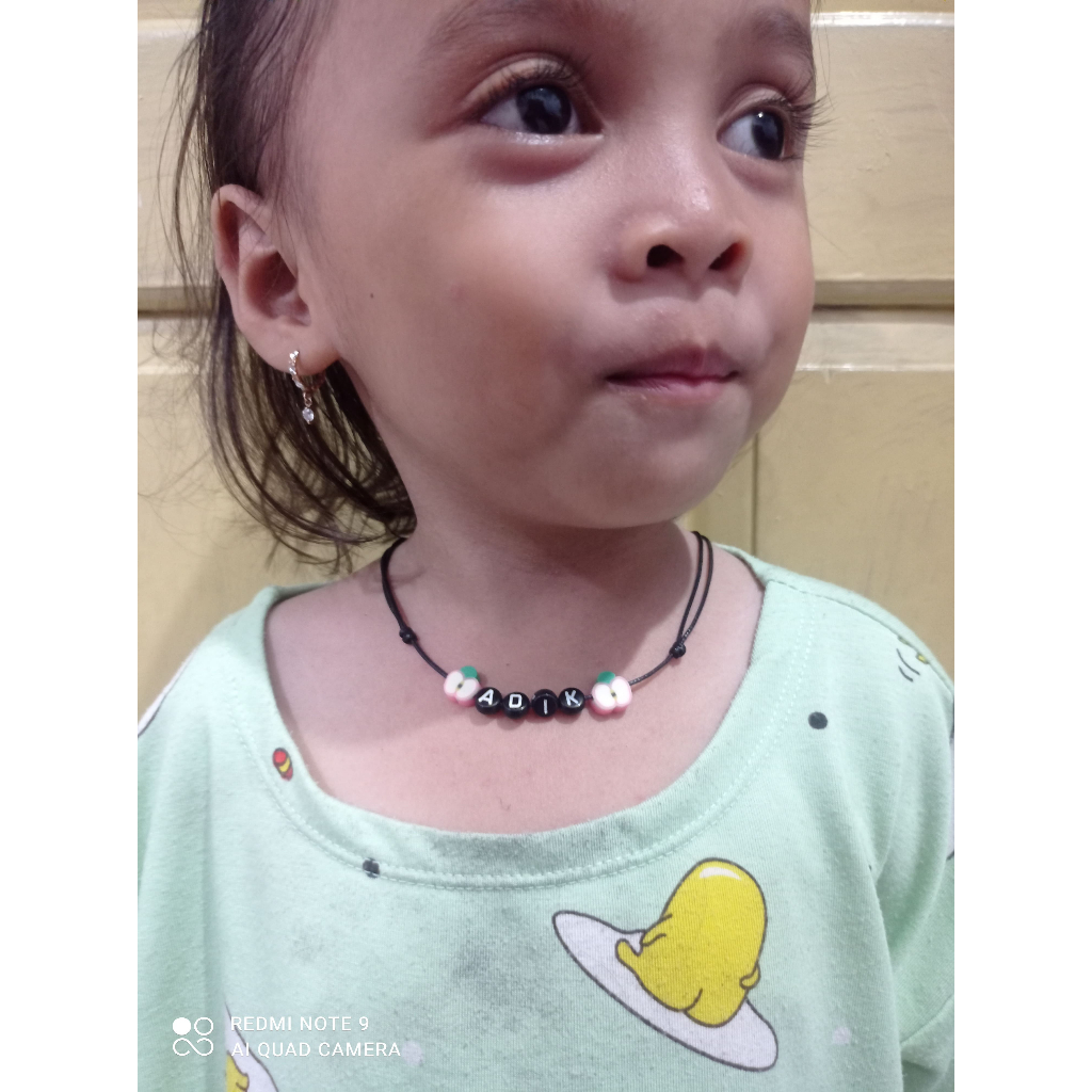 KALUNG ANAK TERVIRAL DAN TERLUCU CUSTOM NAMA BUAH BIKIN ANAK JADI LEBIH IMUT