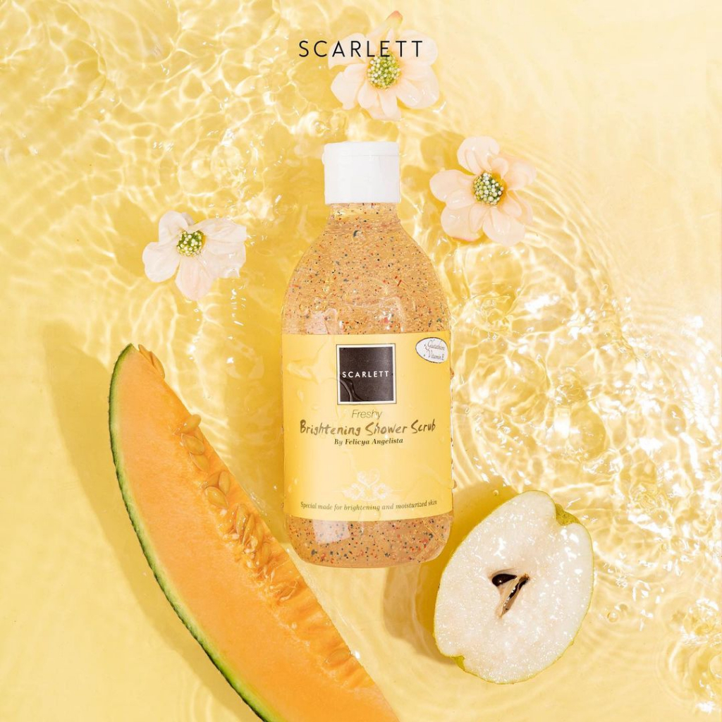 [LB] SCARLETT WHITENING SHOWER SCRUB - SABUN MANDI SCARLETT LOVING HAPPY JOLLY CHARMING POME MANGO COFFEE FRESHY CUCUMBER - SCARLET WHITENING SHOWER SCRUB ORI BPOM