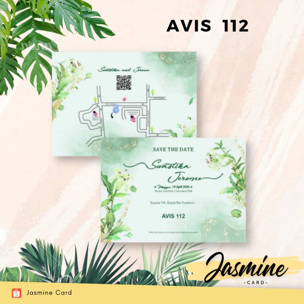 BLANGKO UNDANGAN PERNIKAHAN TERMURAH AVIS 112