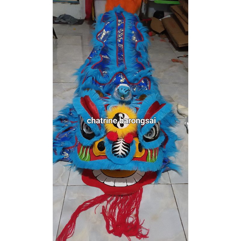 barongsai besar anak buat 2 orang bahan asli dari barongsai dewasa