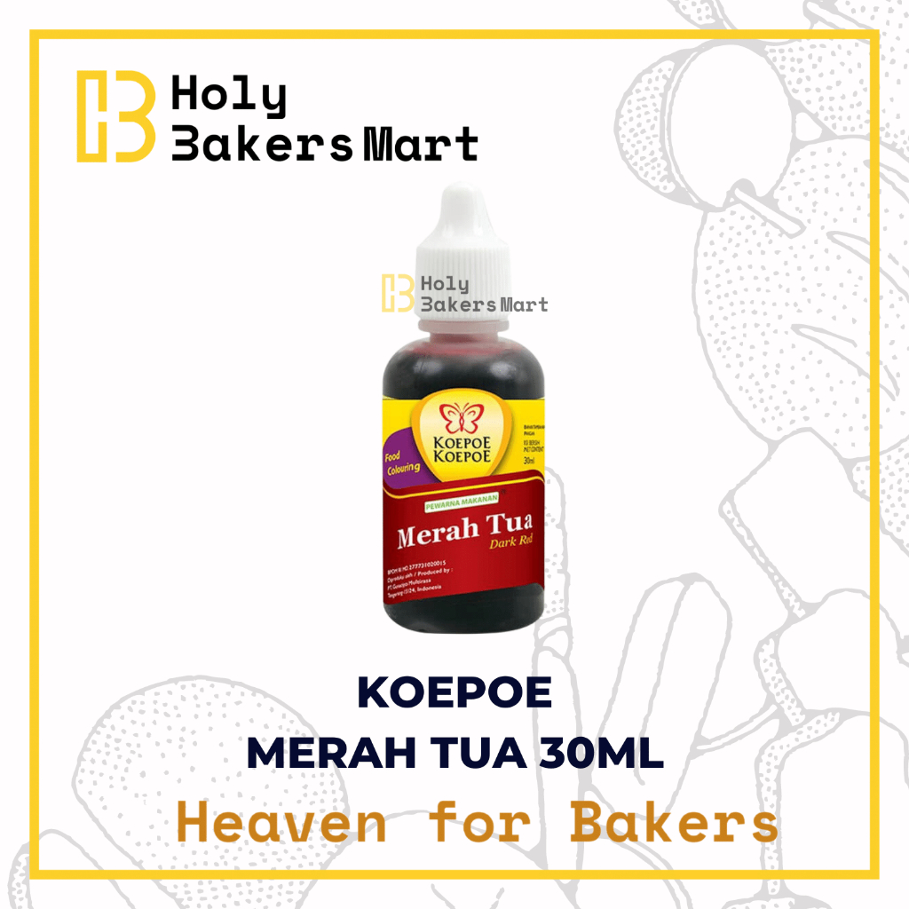

KOEPOE PEWARNA MERAH TUA 30ML / OEWARNA MAKANAN / KOEPOE