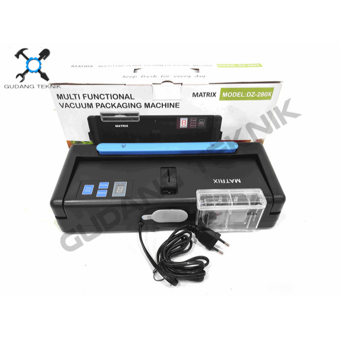 Vacuum Sealer Listrik SEMI OTOMATIS DZ280X MATRIX / Machine Food Packing Vacum Vakum Pengemasan Makanan Obat DZ 280X MATRIX