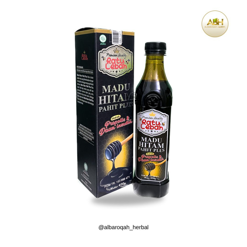 

MADU HITAM PAHIT RATU LEBAH PLUS EKSTRAK PROPOLIS & DAUN INSULIN (470GR)