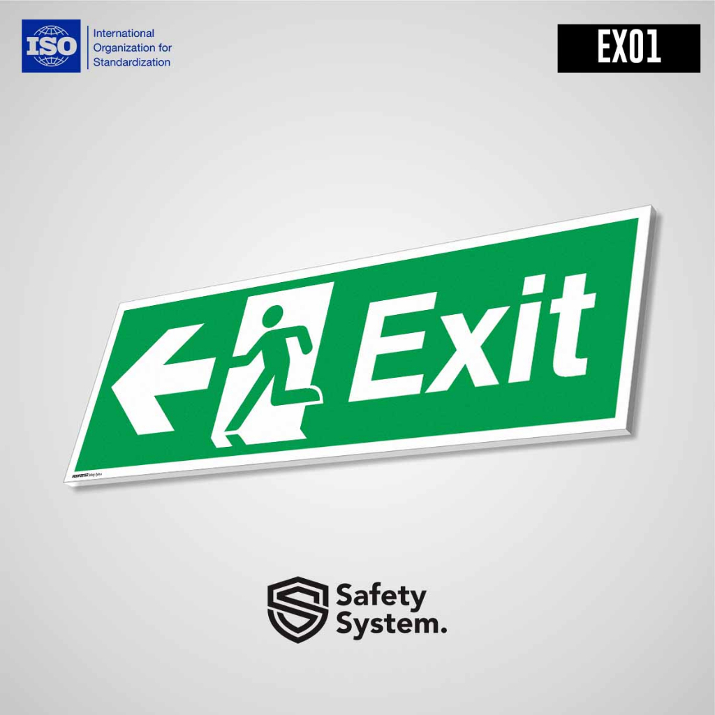 

Safety Sign Rambu K3 PVC ISO Emergency - Jalur Arah EXIT