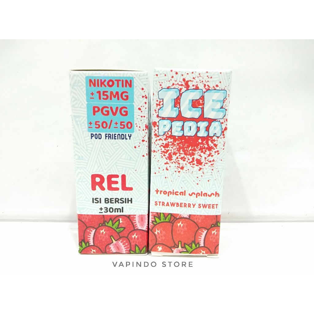 PODS FRIENDLY ICE PEDIA STRAWBERRY 30ML 15MG BY MAJAPAHIT ICEPEDIA