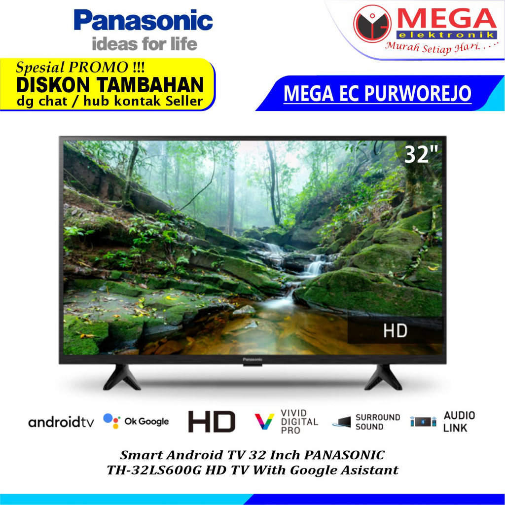 LED PANASONIC TH-32LS600G SMART ANDROID TV  32 INCH HD