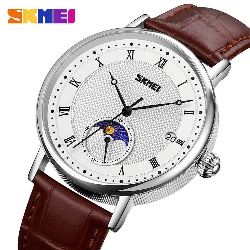 SKMEI 9308 Jam Tangan Pria Analog Model Classic Tali PU Leather WATCHKITE WKOS