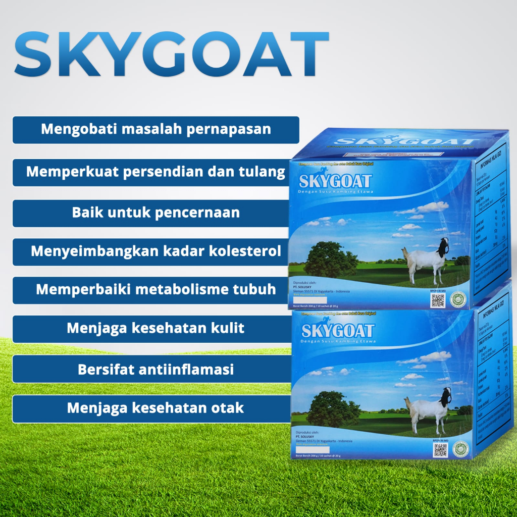 

SUSU KAMBING ETAWA BUBUK SKYGOAT ORIGINAL Netto 200gram (isi 10 sachet)