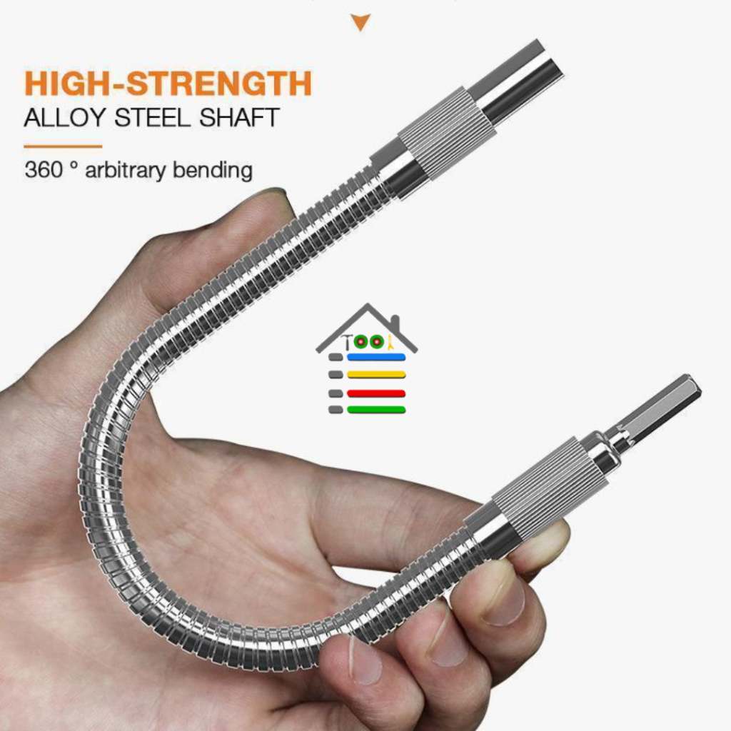 FLEXIBLE SHAFT HEX EXTENTION SAMBUNGAN TAMBAHAN UNTUK BOR 200 MM STAINLESS