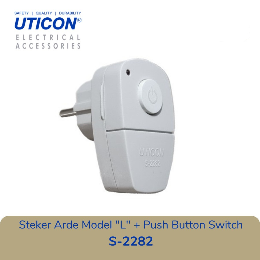 Steker SaklarUticon S-2282 Switch On Off Steker Saklar Colok ON OFF