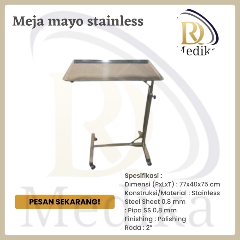 Meja mayo stainless/Meja mayo