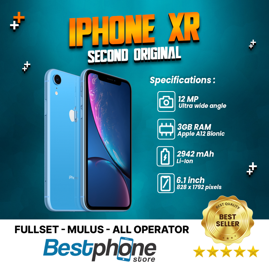 iPhone XR 256Gb - 128Gb - 64Gb Second Original 100% Fullset | 64Gb | 128Gb | 256Gb