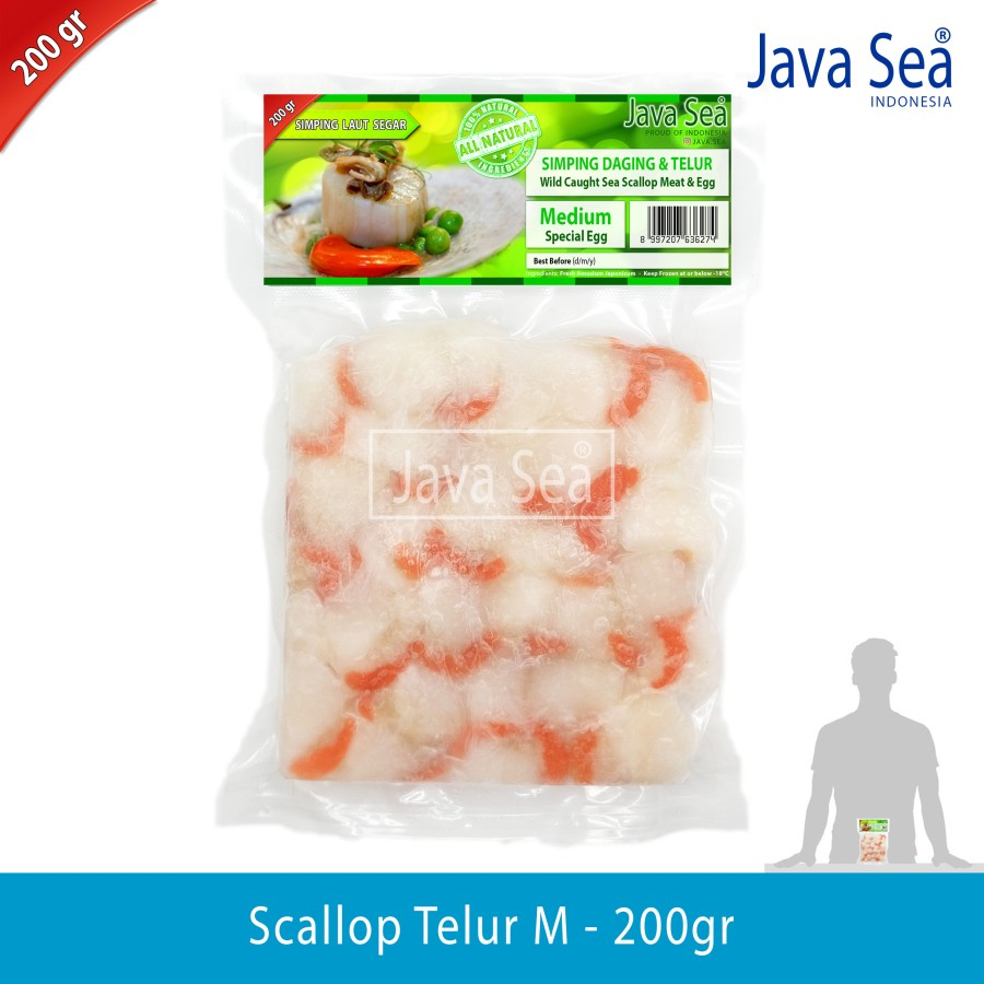 

Scallop Telur pack 200gr Java Sea