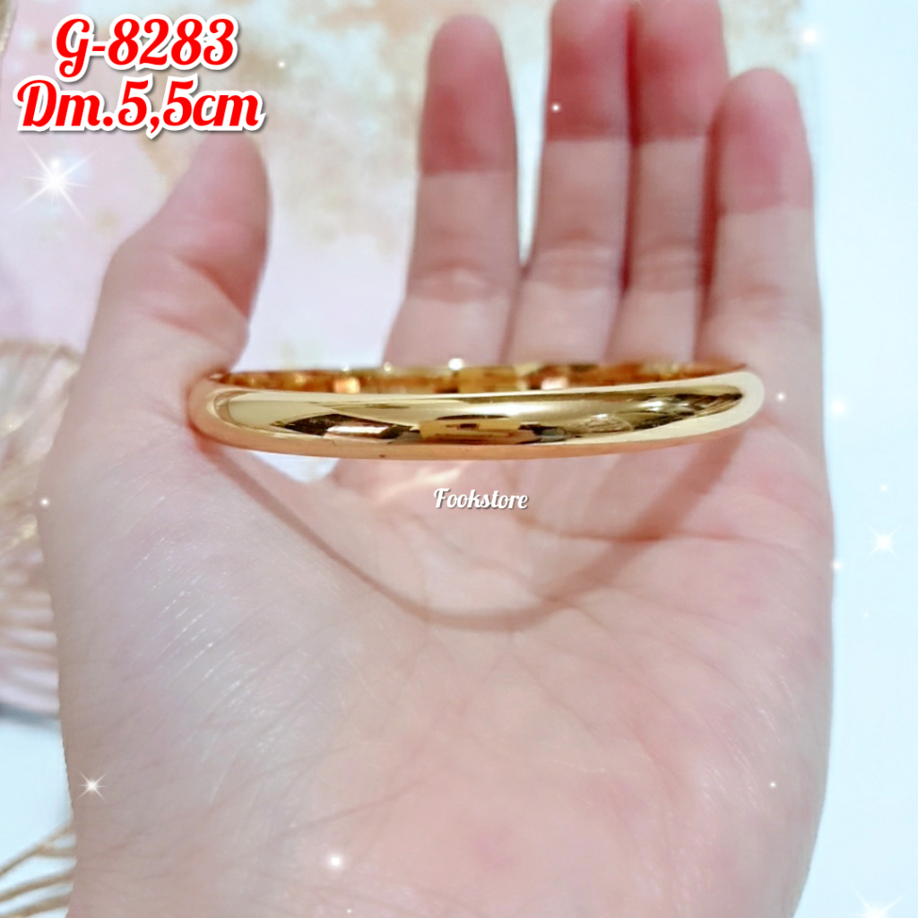 GELANG BANGLE DEWASA MODEL BUKAAN SAMPING PERHIASAN IMPORT/G-8282/G-8283