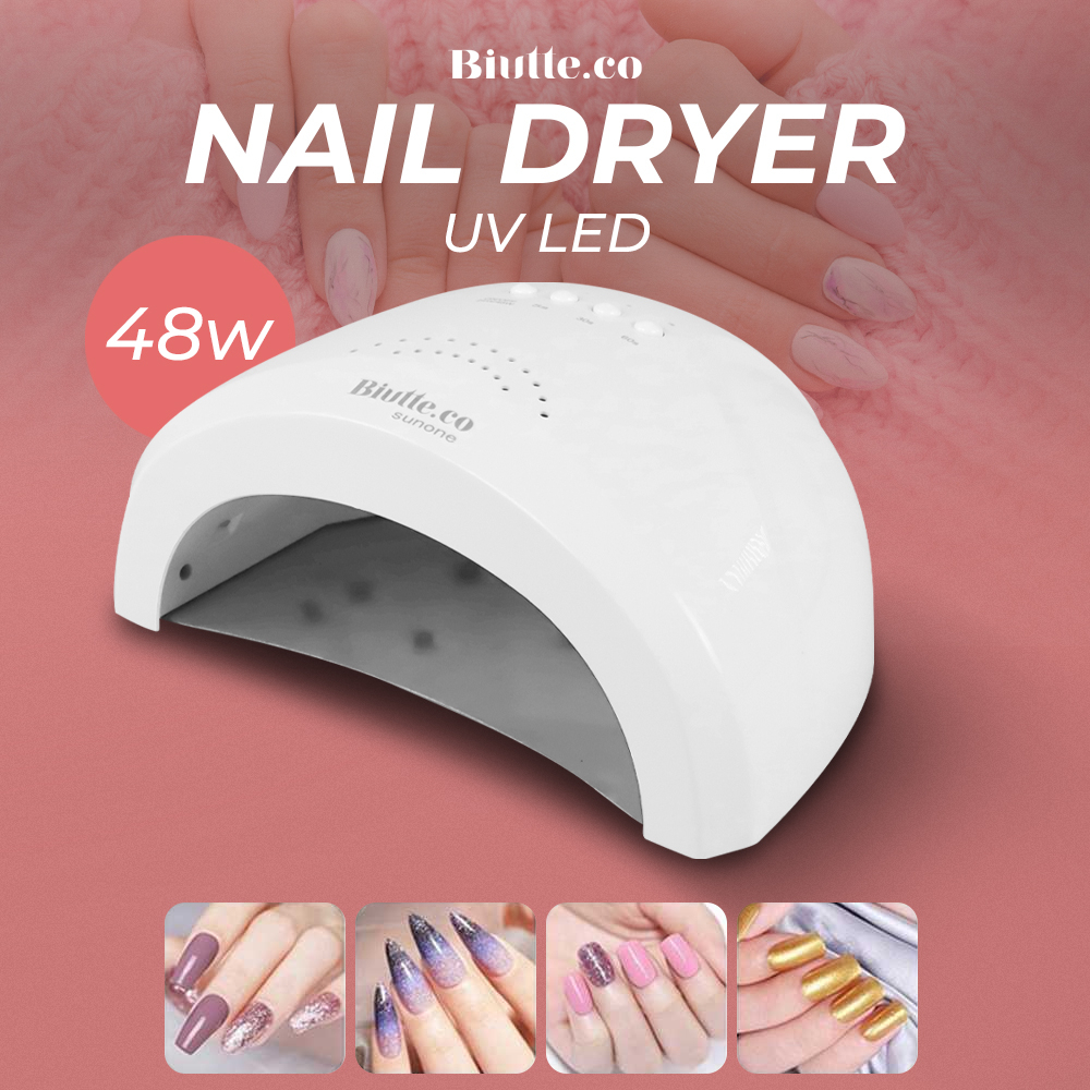 Pengering Kutek Kuku UV LED Nail Dryer 48W - CN48W - 7RHR8KWH White