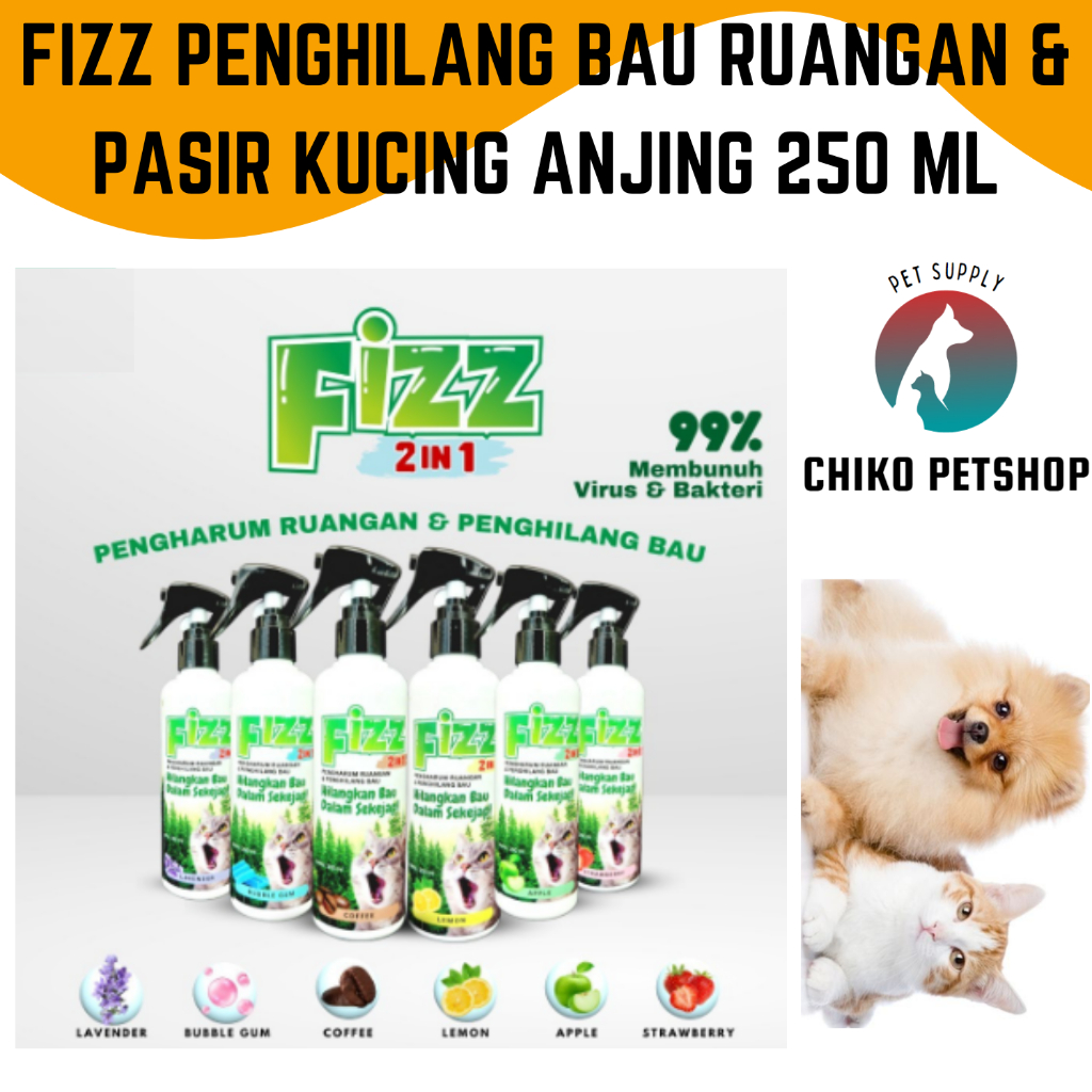 FIZZ Spray Pengharum Ruangan dan Penghilang bau 250 ml