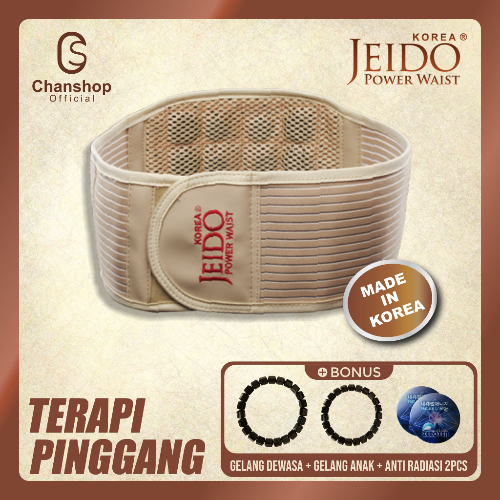 [READY STOCK]Jeido Power Waist ( Sabuk Terapi Pinggang ) Sabuk Terapi Pinggang dijamin ASLI 100% SIZE L XL DAN XXL