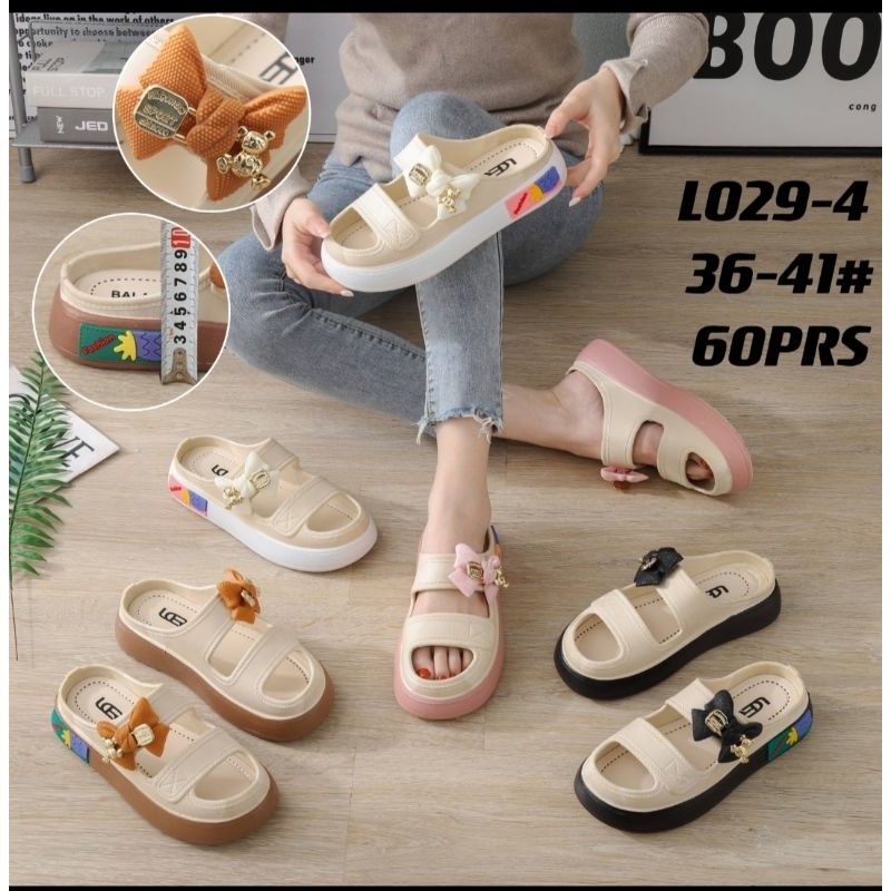 Sandal wanita import bahan karet 029 LCR MIRAMA
