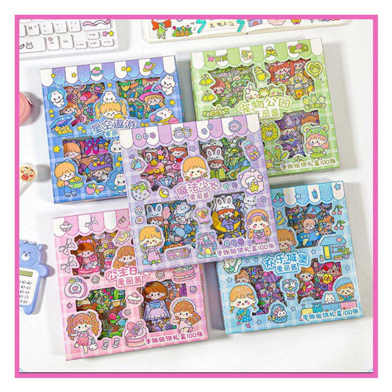 

Sticker Ellie Momo / Sticker Lucu 2D / Anti Air Dekorasi Handbook Scrapbook DIY