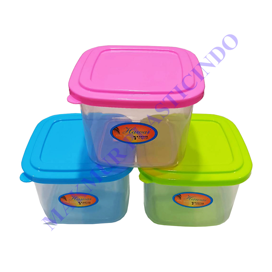 Toples London Kecil Plastik Kotak / Toples Sambal / Toples Mini Tantos / Kosmetik / Sealware