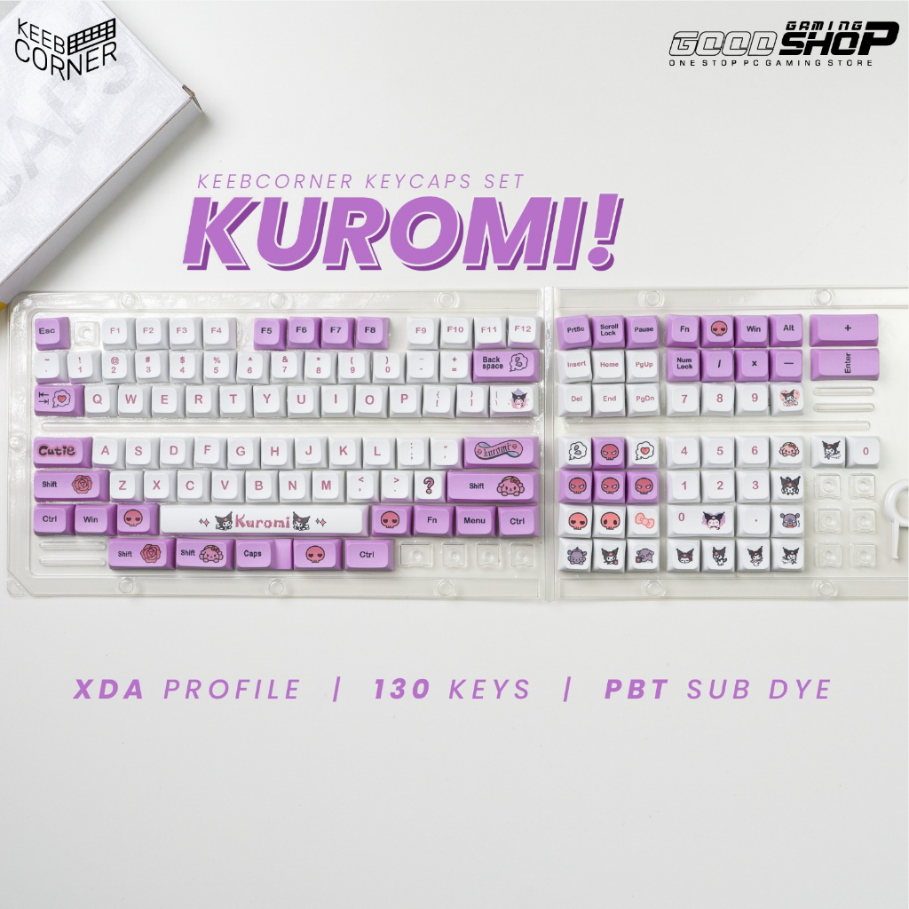 KC Keycaps Kuromi XDA 130 Keys