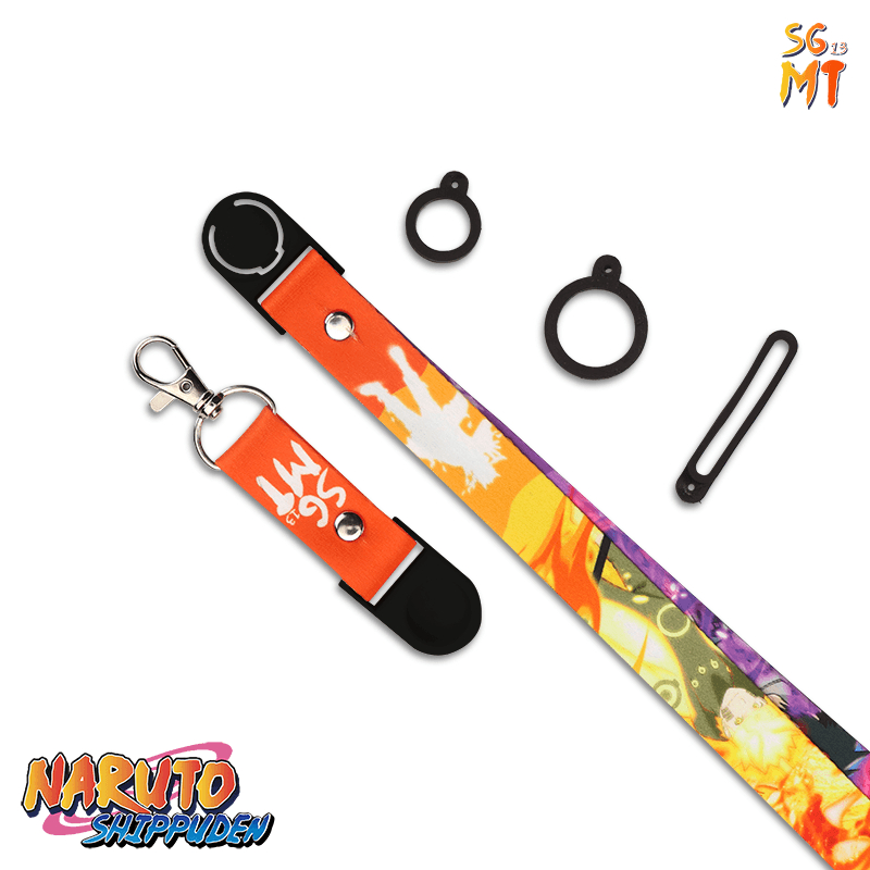 Lanyard ID Card Holder Name Tag HP Lanyard Full Printing FREE 3 Pcs Oring Naruto Sasuke Anime Series