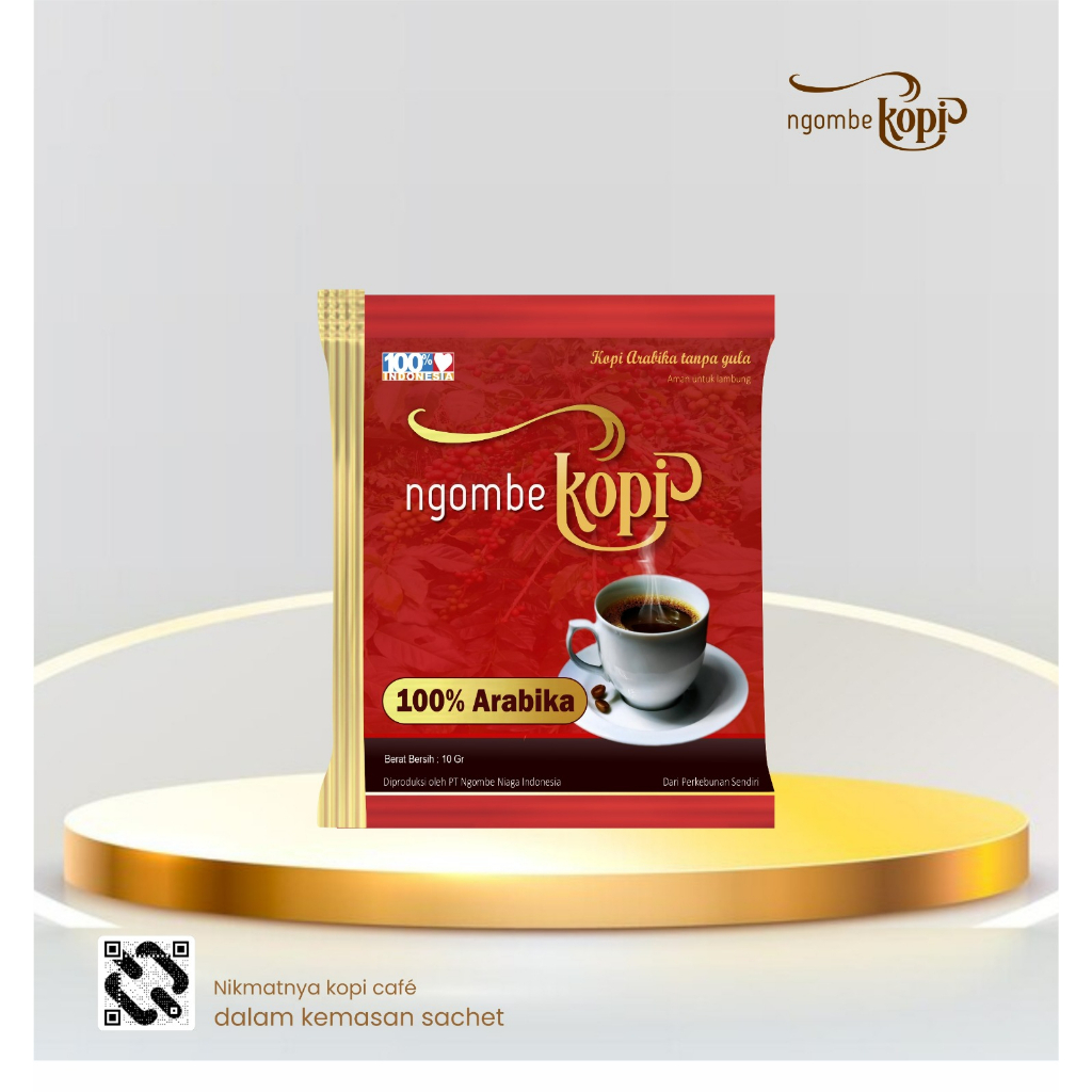 

Kopi Arabika 100% Ngombe Kopi Kemasan Sachet - 1 Renceng