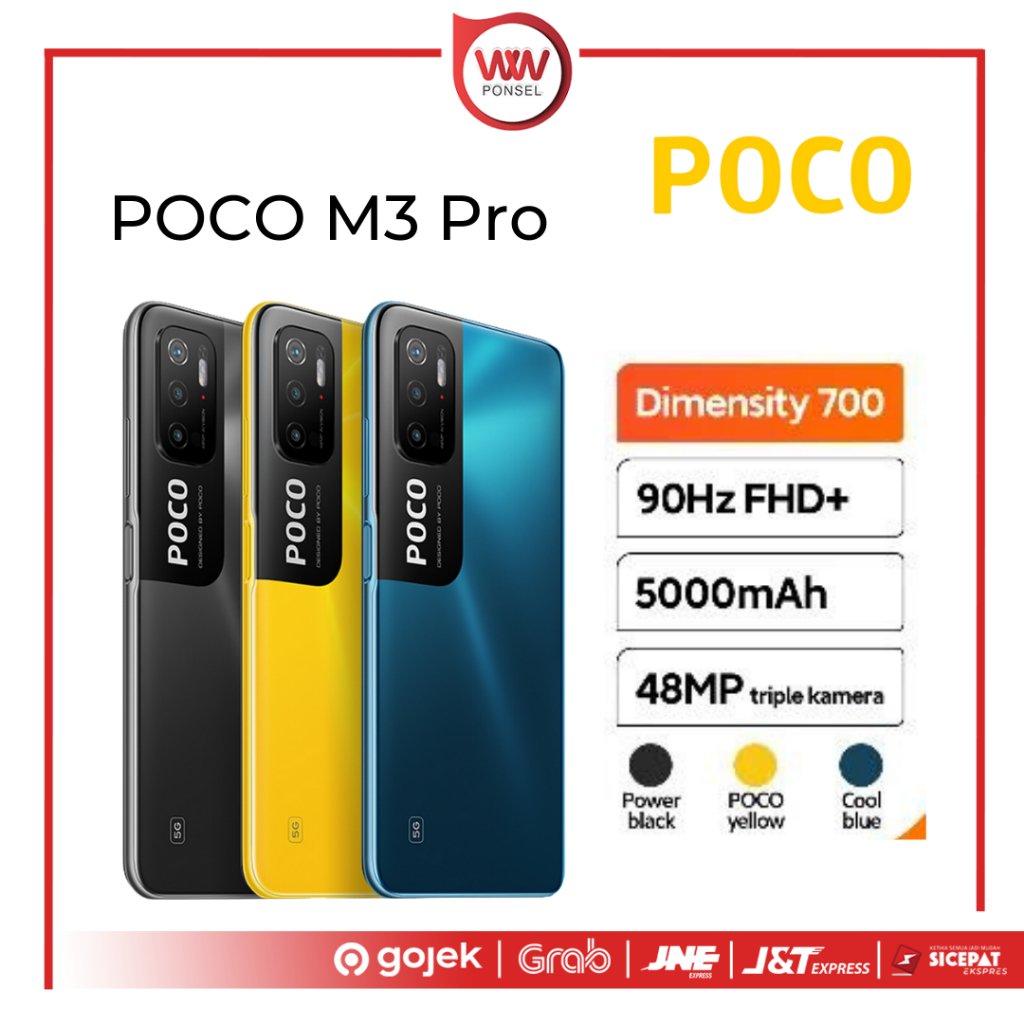 Hp Xiaomi Poco M3 Pro 5G Ram 4GB Internal 64GB Garansi Resmi