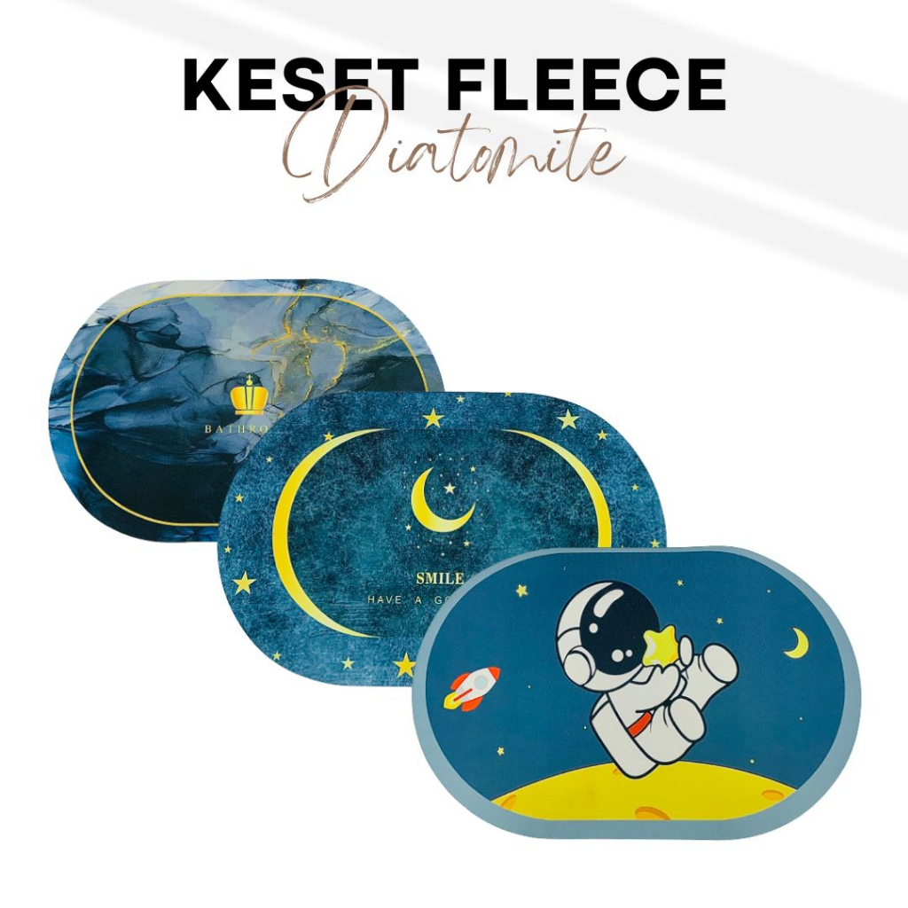 RC KESET ANTI SELIP MOTIF MINIMALIS FLEECE