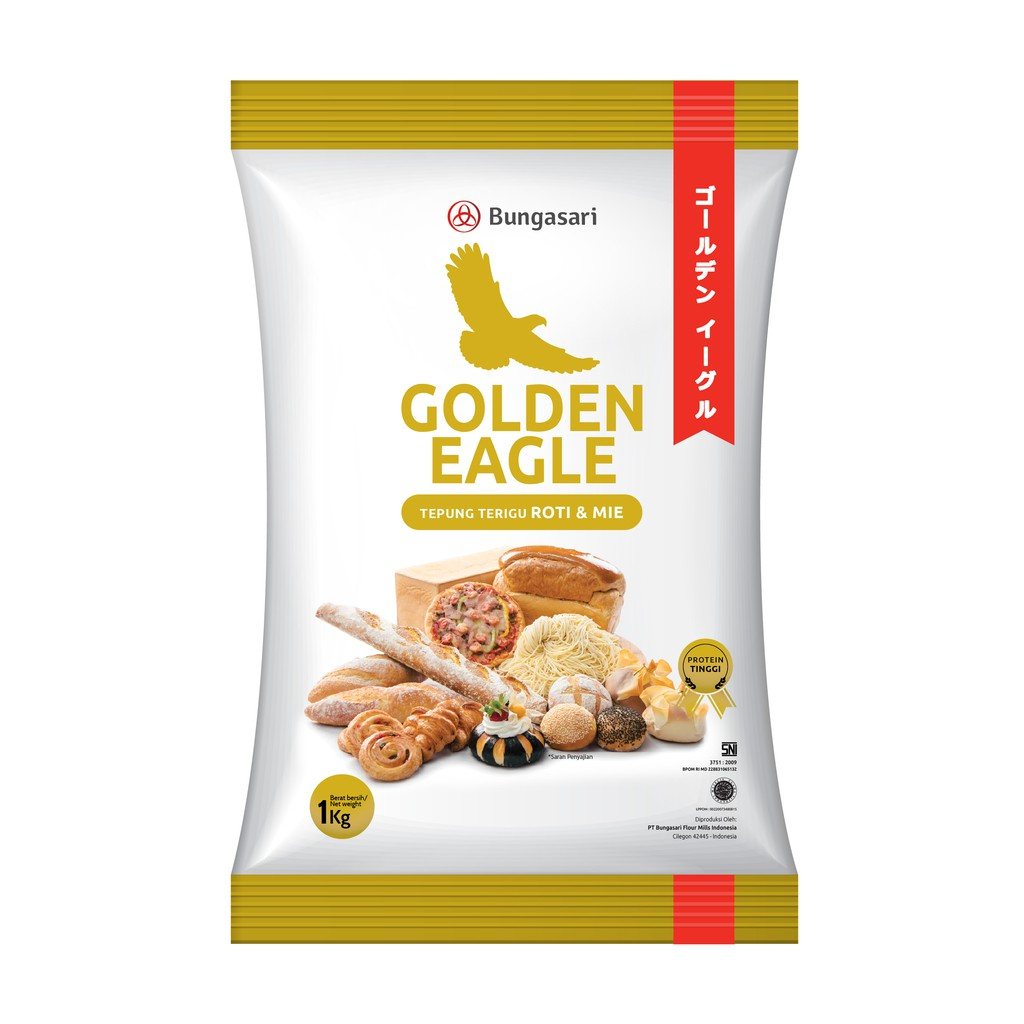 

1kg bungasari golden eagle tepung terigu roti & mie