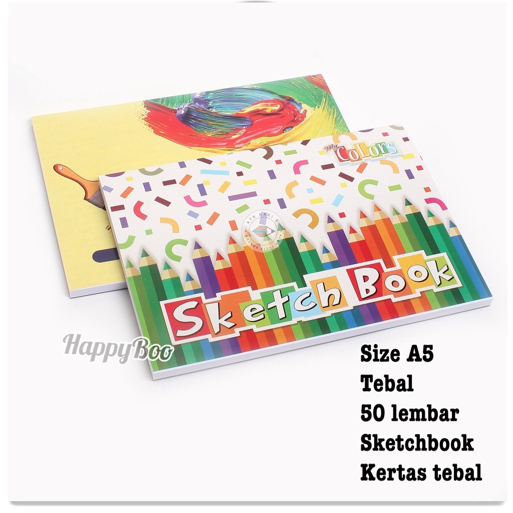 sketchbook sketchbook A5 kiky sketsa book buku sketsa premium / gambar watercolour book