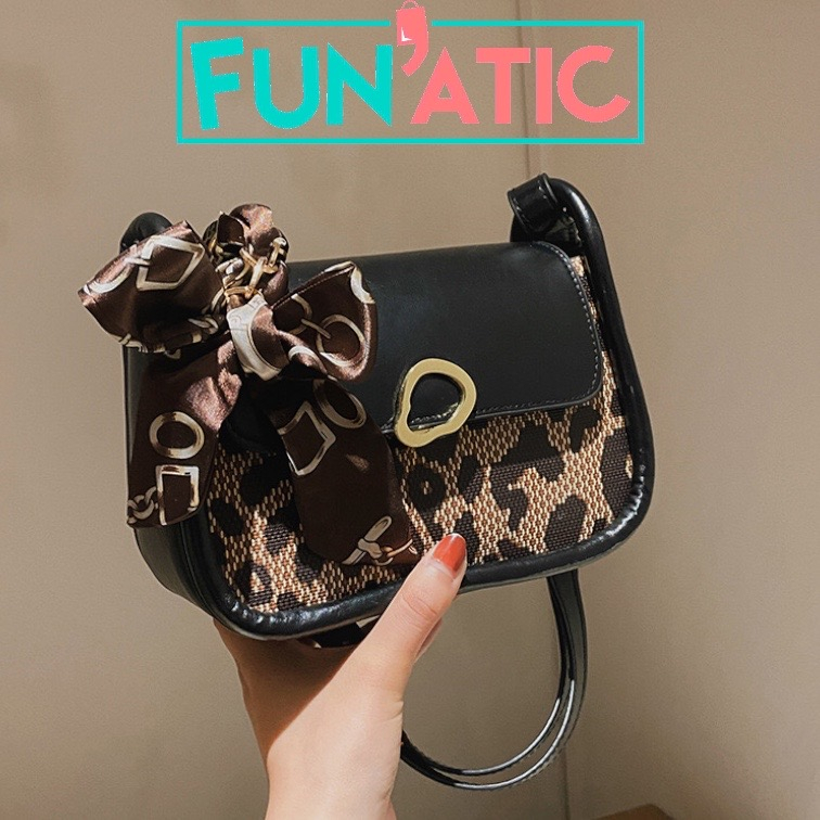 Funatic Tas Bahu Wanita Leopard Import Terbaru Dan Kekinian Fashion Korea FA1110