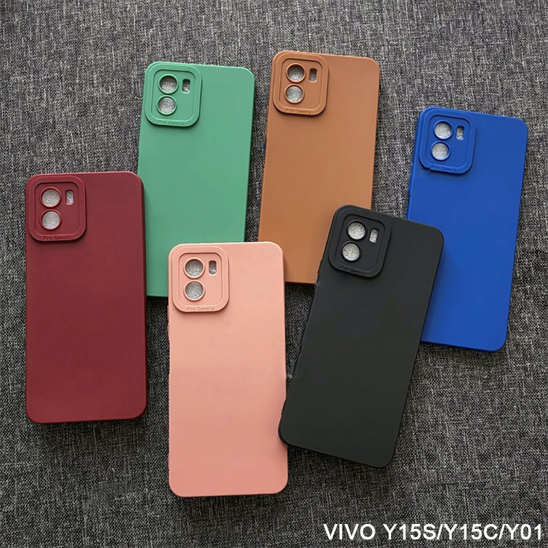 SILIKON CAIR ASLI RESMI CASE VIVO Y16 Y15S Y01 Y15C Y22 Y22S Y35 Y21 Y33S Y21E Y21S Y20 Y20I Y20S Y12S Y17 Y15 Y12 Y11 2019 COVER TAHAN GUNCANGAN SOFTCASE CASING