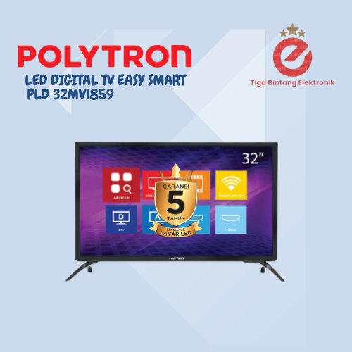 POLYTRON LED TV 32 INCH EASY SMART TV PLD 32MV1859