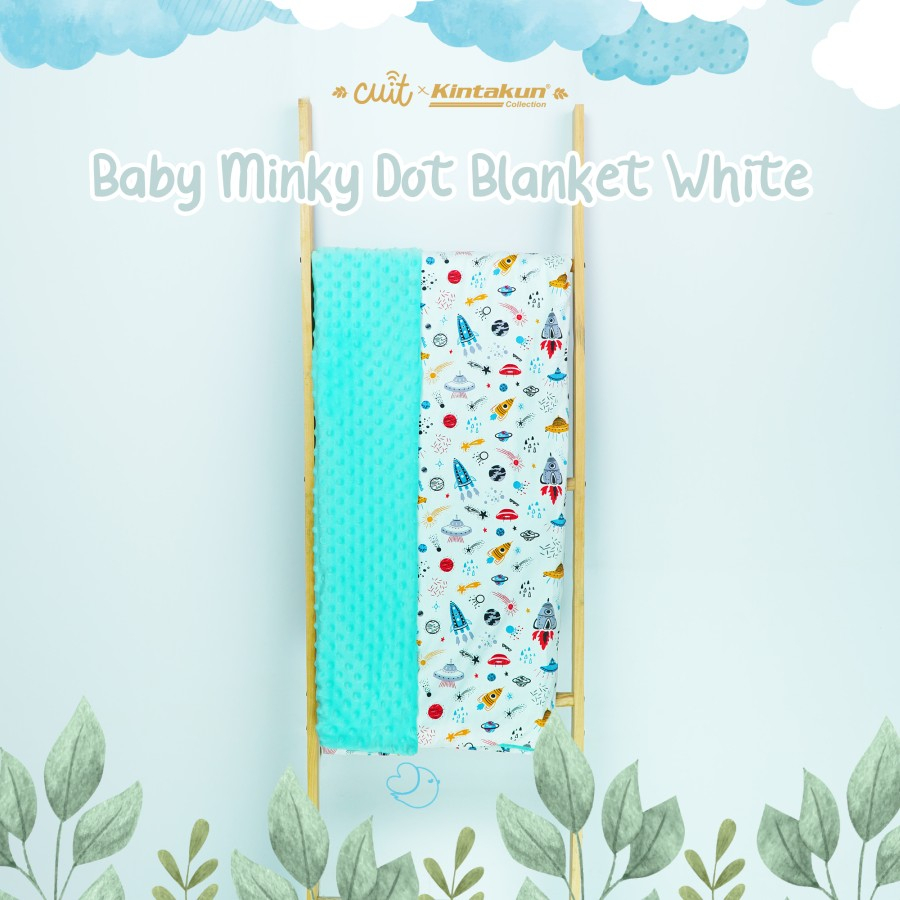 Kintakun Minky Dot Blanket 110 x 150 Lembut Super Soft