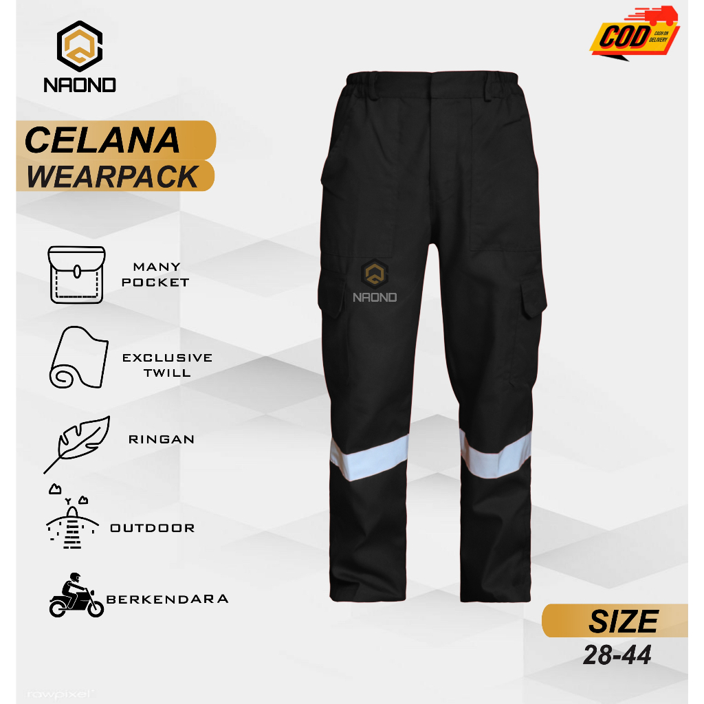 Celana Kerja Wearpack Sapety - Celana Setelan Katelpak-Celana Damkar-Celan Bengkel