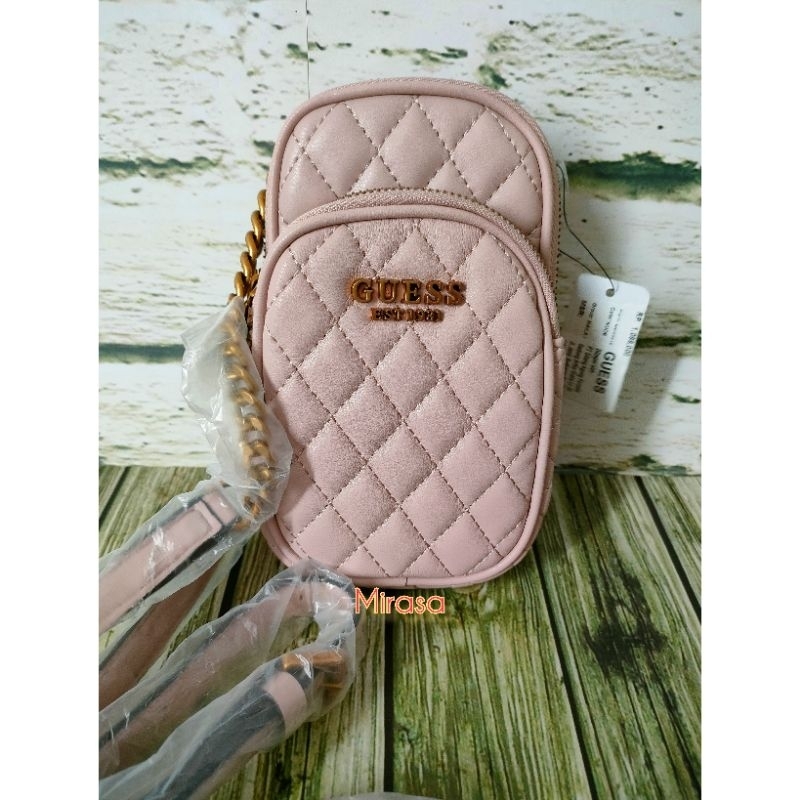 Ready Guess Phone Crossbody Bag Nude