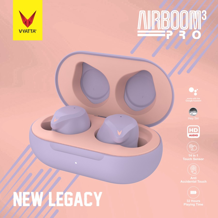 VYATTA Airboom Pro Headset Earphone TWS Bluetooth