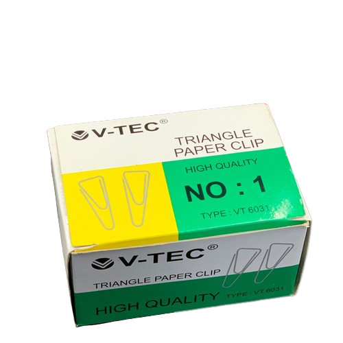 

TBMO PAPER CLIP TRIANGLE NO.1 V-TEC VT-6031 / PENJEPIT KERTAS