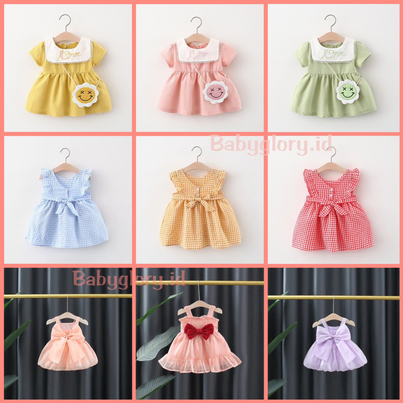 Dress Korea Anak Import / Dress Anak Perempuan Cewek / Dress Anak Pesta /Dress Anak Lucu