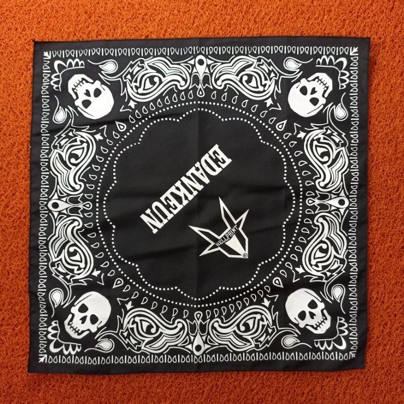 Slayer Bandana Edankeun Hellprint X Garasi Rebel Distro Kacu Sapu Tangan scarf bando