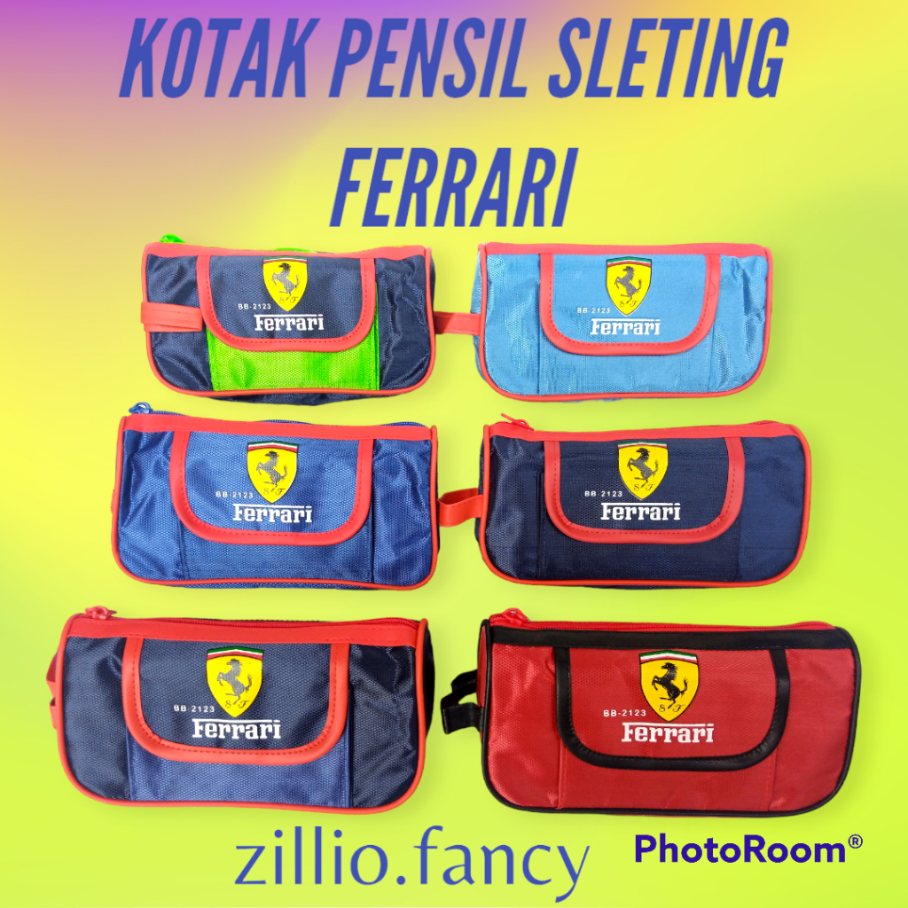 

KOTAK PENSIL SLETING ANAK-ANAK FERRARI/ TEMPAT PENSIL SLETING +PENUTUP DEPAN