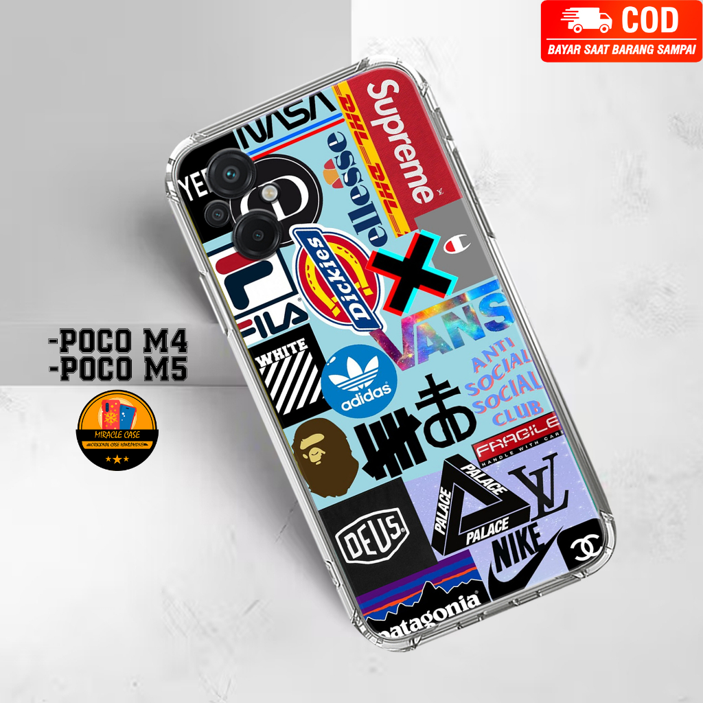 Case POCO M4 / POCO M5 - Casing POCO M4 / POCO M5 Terbaru 2023 MIRACLE CASE [ GRAFITTY ] Silikon POC